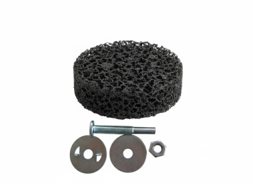 Preview: Reinigungsscheibe 50mm Schwarz inkl. Spanndorn CBS